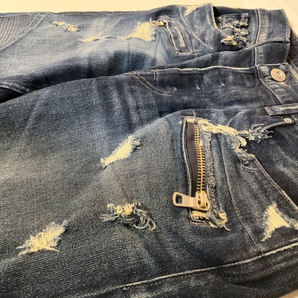 Hudson Los Angeles The Blinder Biker Blue Jeans - NWT - Size 32 - Picture 10 of 10